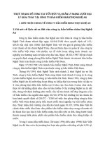 THỰC TRẠNG VỀ CÔNG TÁC TỔ CHỨC VÀ QUẢN LÝ MẠNG LƯỚI ĐẠI LÝ KHAI THÁC TẠI CÔNG TY BẢO HIỂM NHÂNTHỌ NGHỆ AN