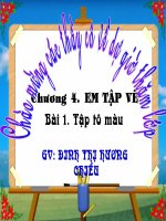 Bài 1: Tập tô màu