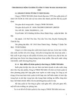 TÌNH HÌNH HOẠT ĐỘNG TÀI CHÍNH CỦA CÔNG TY TNHH  TM SANA GIAI ĐOẠN 2001 2003