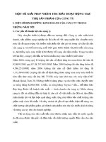 MỘT SỐ GIẢI PHÁP NHẰM THÚC ĐẨY HOẠT ĐỘNG TIÊU THỤ SẢN PHẨM CỦA CÔNG TY