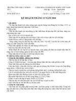 KẾ HOẠCH THÁNG 12 - TỔ 1