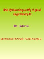 tập làm văn lớp 4, tuần 16 tiết 32