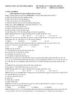 Đề thi tham khảo Vật Lý 10