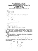 ĐỀ KIỂM TRA HỌC SINH GIỎI TOÁN