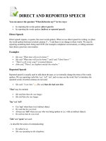 Reported Speech_Xem để thấy hay như thế nào