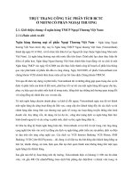 THỰC TRẠNG CÔNG TÁC PHÂN TÍCH BCTC