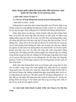 THỰC TRẠNG ĐIỀU KIỆN SẴN SÀNG ĐÓN TIẾP KHÁCH DU LỊCH QUỐC TẾ TẠI CÔNG TY DU LỊCH HẠ LONG