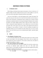 sentence stress patterns