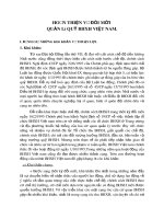 HOÀN THIỆN VÀ ĐỔI MỚI