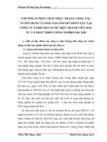 CHƯƠNG II PHÂN TÍCH THỰC TRẠNG CÔNG TÁC TUYỂN DỤNG VÀ ĐÀO TẠO NGUỒN NHÂN LỰC TẠI CÔNG TY TNHH NHÀ NƯỚC MỘT THÀNH VIÊN ĐẦU TƯ VÀ PHÁT TRIỂN NÔNG NGHIỆP HÀ NỘI