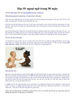 Học 01 ngoại ngữ trong 90 ngày