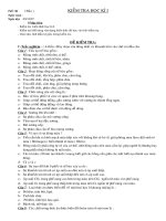 ĐỀ KIỂM TRA HỌC KÌ I SNH 8( timesnew roman)