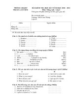 đề thi học kì I lớp 6(có đáp án)