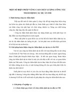 MỘT SỐ BIỆN PHÁP NÂNG CAO CHẤT LƯỢNG CÔNG TÁC THẨM ĐỊNH CÁC DỰ ÁN FDI