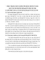 THỰC TRẠNG CHẤT LƯỢNG TÍN DỤNG TRUNG VÀ DÀI HẠN TẠI CHI NHÁNH NHNo