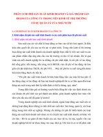 CHI PHÍ SẢN XUẤT KINH DOANH VÀ GIÁ THÀNH SẢN PHẨM CỦA CÔNG TY TRONG NỀN KINH TẾ THỊ TRƯỜNG