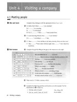 Oxford University Press Business Basics Workbook_VISITING A COMPANY