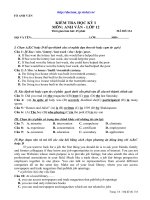 Đề ôn HK I Anh 12 số 6