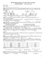 de thu thu dai hoc mon hoa(lan 1-2010)