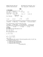 Đề thi toán 8 - nh 2010 - 2011 Long Hòa