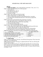 KIỂM TRA 1 TIẾT GDCD 7 HỌC KỲ I