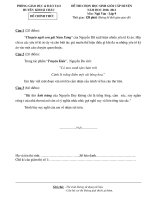 Đề thi HSG- Văn huyện KC 2010