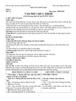 GIÁO ÁN NGỮ VĂN 11 TUẦN 1-10 THỢP