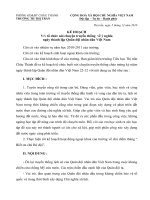 KẾ HOẠCH SINH HOẠT TRUYỀN THỐNG