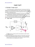 Giới thiệu về Amply Lớp D