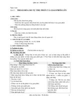 GIÁO ÁN SINH 9 ĐÃ CHUẨN KIẾN THỨC