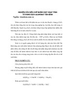 NGHIÊN CỨU ĐIỀU CHẾ NHÔM OXIT