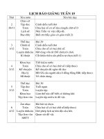 GIÁO ÁN LỚP 4 TUẦN 14