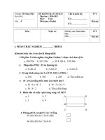 Ma trận - đề thi HK 14/5