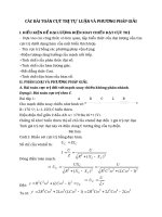 CÁC BÀI TOÁN CỰC TRỊ TỰ  LUẬN VÀ PHƯƠNG PHÁP GIẢI