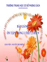 Ôn tập chương II(Tiết 2)