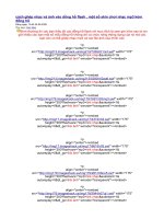 cách ghép nhạc và ảnh vào dồng hồ flash