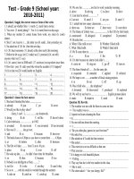 BAI TAP ANH 9 THAM KHAO