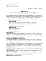 Kế hoạch tổ chức hội thi đố vui mừng 20-11