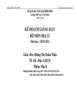 KE HOACH BO MON DIA LI THEO CHUAN KIEN THUC