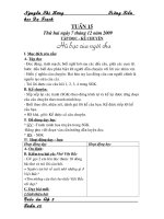 Giáo án lớp 3 tuần 15 CKT-KN-BVMT