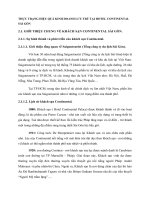 THỰC TRẠNG HIỆU QUẢ KINH DOANH LƯU TRÚ TẠI HOTEL CONTINENTAL SÀI GÒN