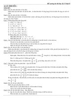 Đề cương ôn thi học kỳ I (Toán 8)