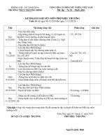 Kế hoạch PHT tuần 16