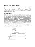 Testing USB Device Drivers