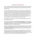 Cập nhật driver cho Windows Vista