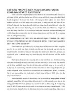 CÁC GIẢI PHÁP VÀ KIẾN NGHỊ CHO HOẠT ĐỘNG KINH DOANH Ô TÔ TẠI TP