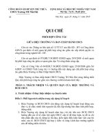 QUY CHẾ PHỐI HỢP CÔNG TÁC GIỮA CÔNG ĐOÀN VÀ HIỆU TRƯỞNG 2010