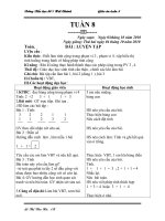 Giáo án lớp 1 tuần 8 - 2 Buổi