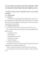 LÝ LUẬN CHUNG VỀ CÔNG TÁC KẾ TOÁN CHI PHÍ VÀ TÍNH GIÁ THÀNH SẢN PHẨM TRONG DOANH NGHIỆP SẢN XUẤT