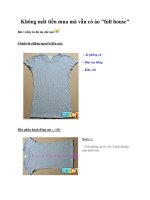 Không mất tiền mua mà vẫn có áo 